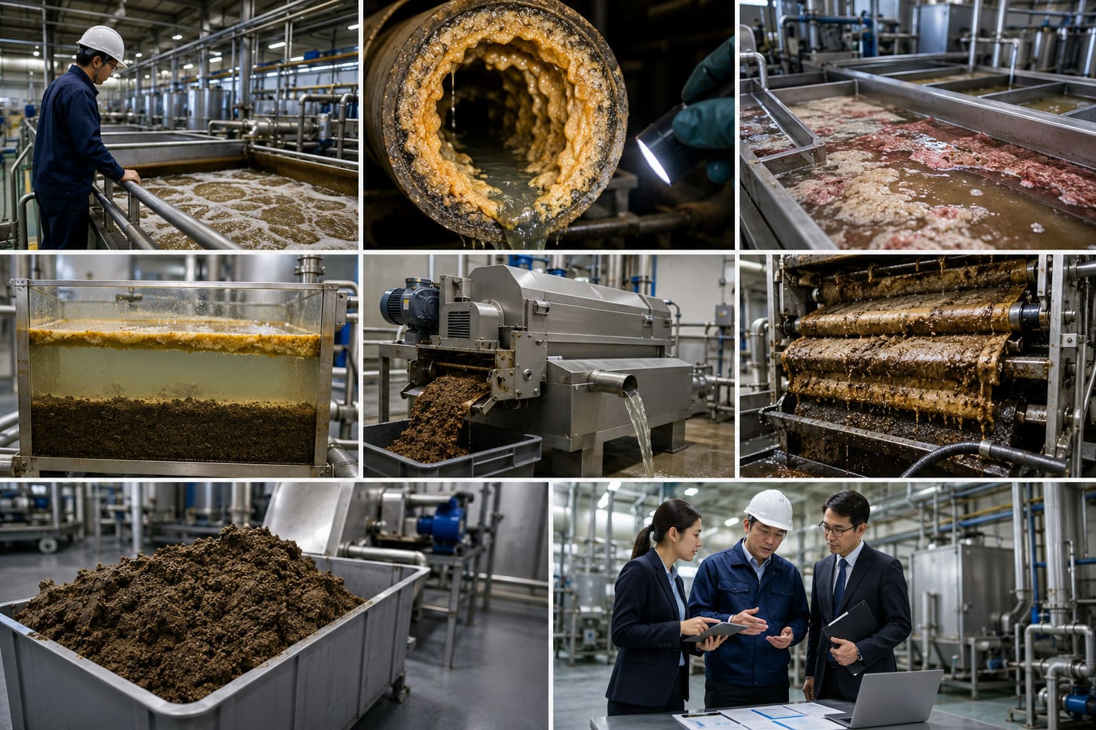 Trattamento delle acque reflue dell'industria alimentare: prevenire l'intasamento da grasso e ridurre i costi di smaltimento dei fanghi.